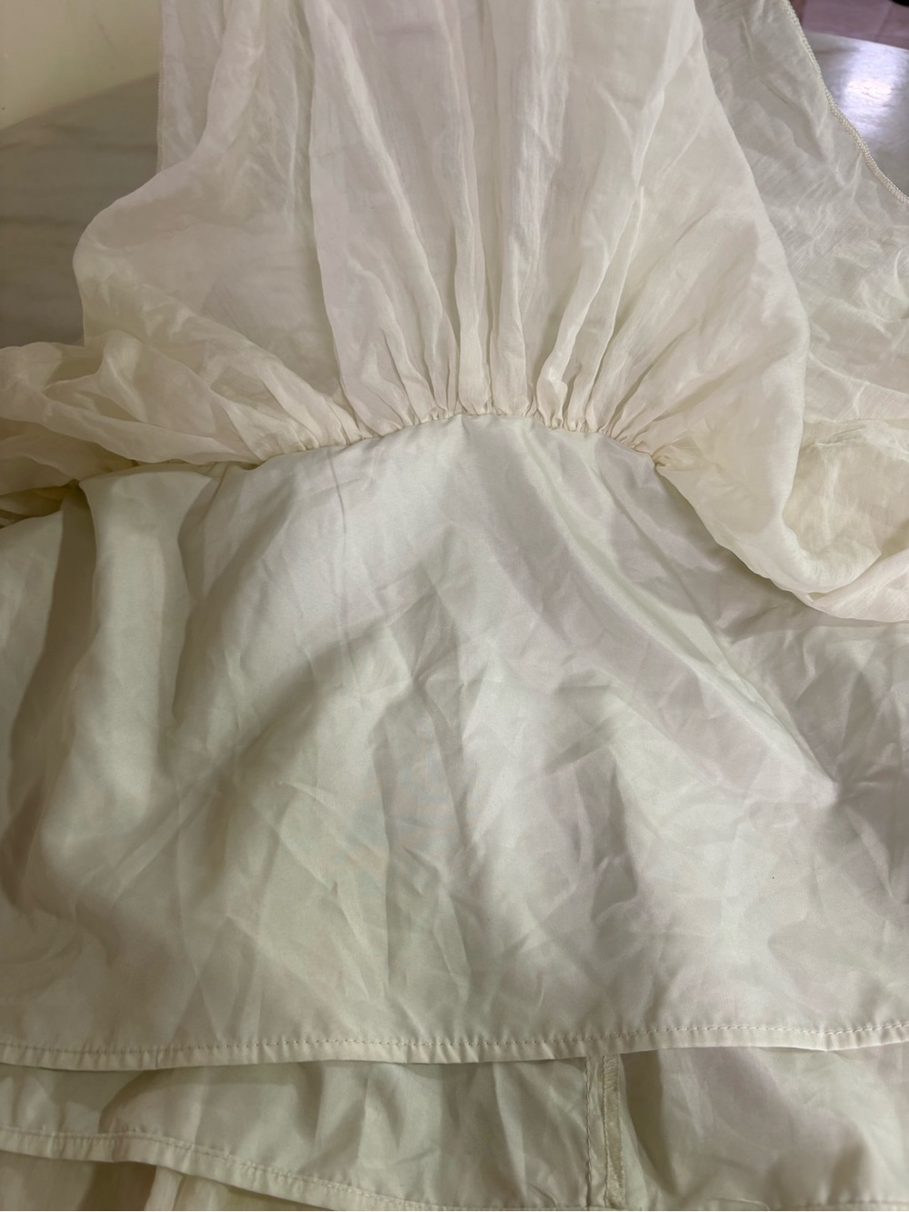 H&M White Ruffled Strapless Party Dress for Girls - Picture 6 of 10